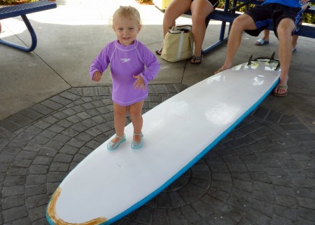 Learning to surf.