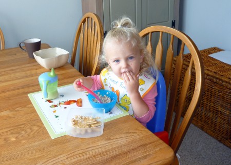 Highchairs are out; Sitting at the table is in.