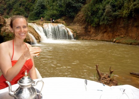 Tea at the waterfall