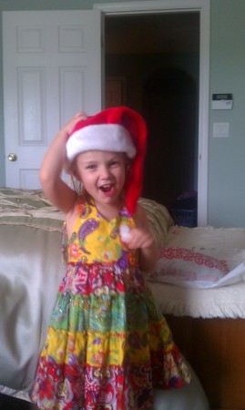 Every day is a reason to dress like Santa in Annada's world.